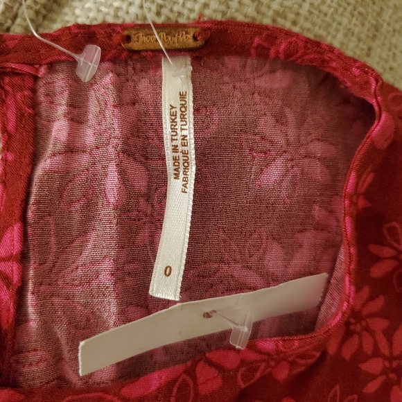 Free People Jessie Midi Dress size 0 in Red - Picture 11 of 13